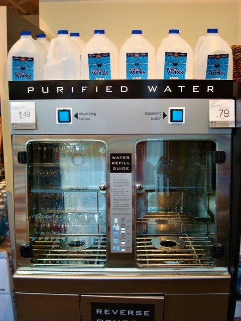 Bottled water refill station in a Canadian grocery store. Source: STAUFFER (2011)