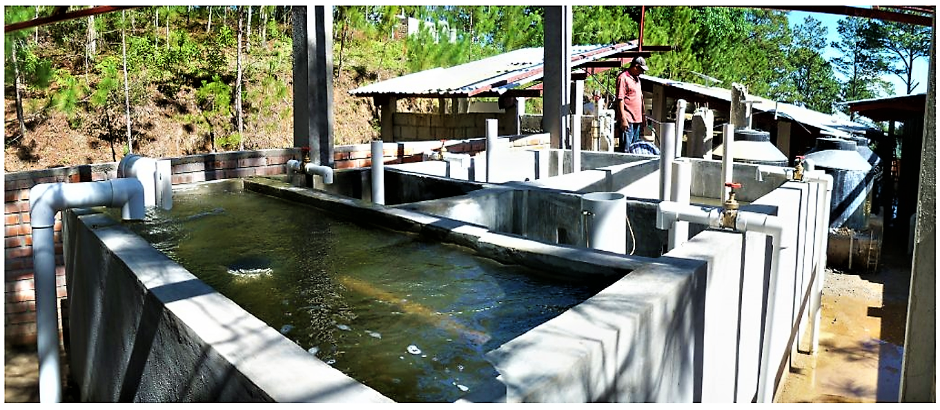 A small scale grit chamber in Honduras. Source: DAVID and KRISTY (2011)