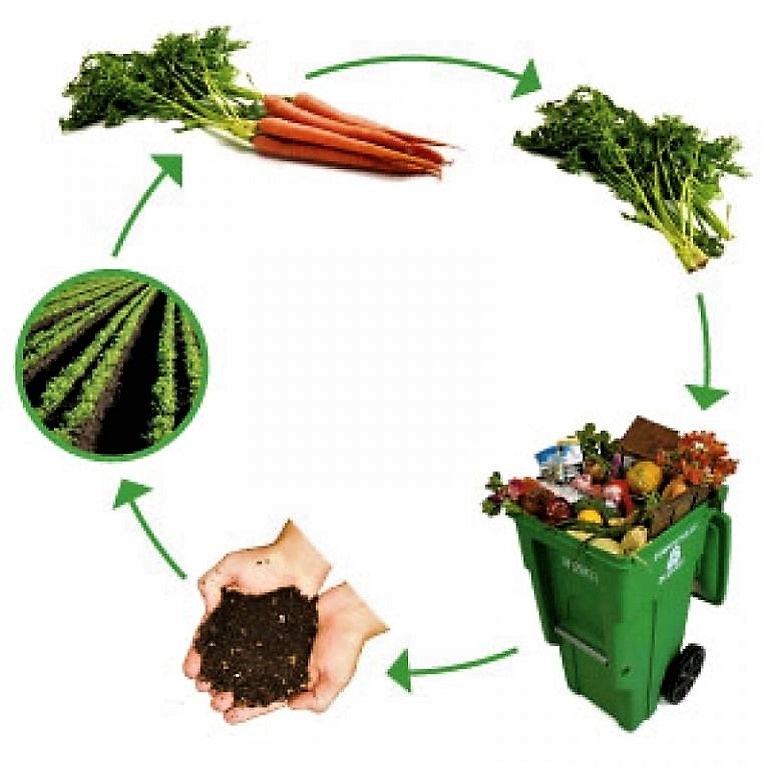 Compost helps to bring back the nutrients contained in household waste to the filed for food production. Source: GREEN PARENTHOOD (2010)  