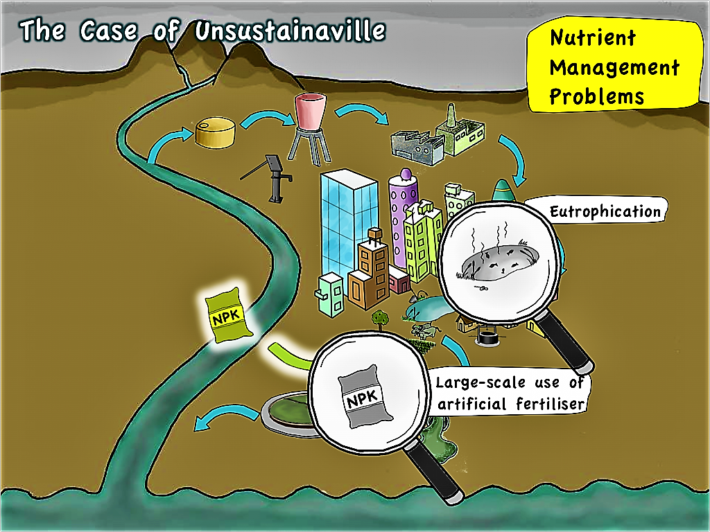 Unsustainaville - Problems with Nutrient Management. Source: SEECON (2010)