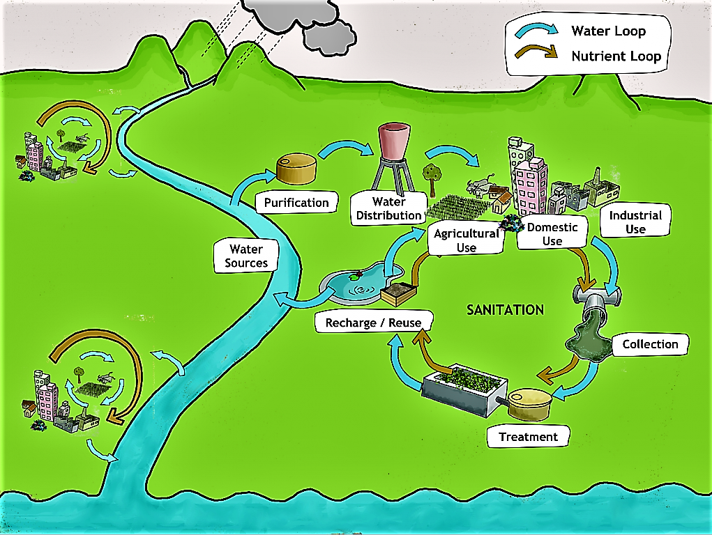 Idealised Water and Nutrient Loop. Source: SEECON (2010)