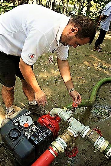 Training on operation of water and sanitation equipment. Source: UNKNOWN (n.y.)